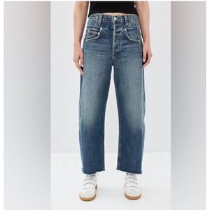 Citizens Of Humanity Bisou Crop raw hem wide leg Jeans